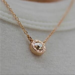 Coach necklace and Earrings set.